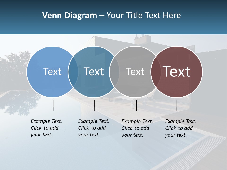 Perspective House Blue PowerPoint Template