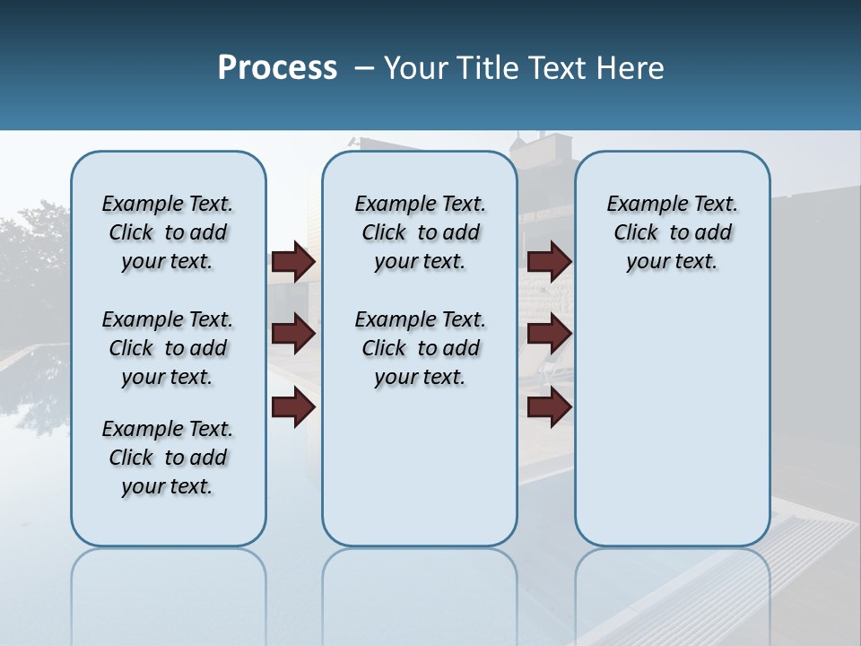 Perspective House Blue PowerPoint Template