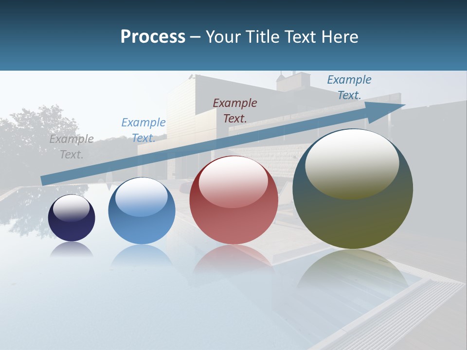 Perspective House Blue PowerPoint Template