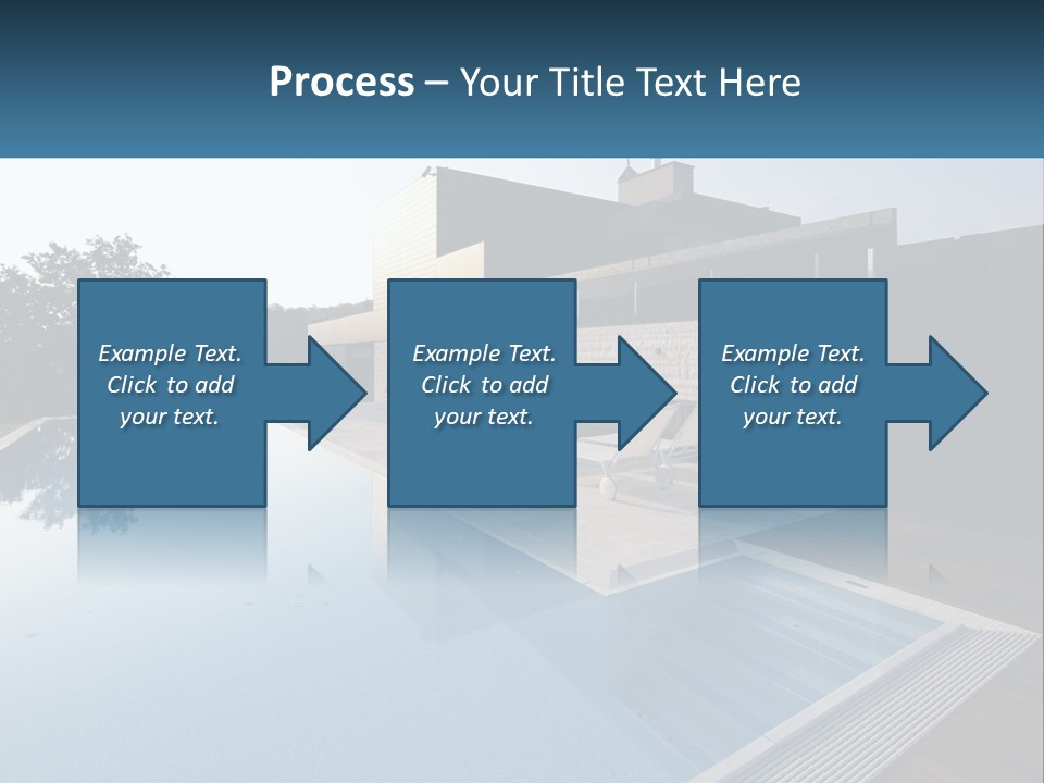 Perspective House Blue PowerPoint Template