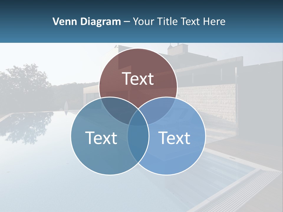 Perspective House Blue PowerPoint Template