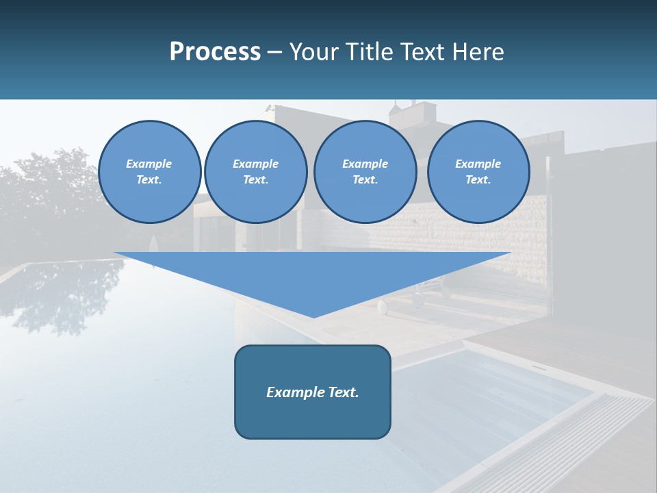 Perspective House Blue PowerPoint Template