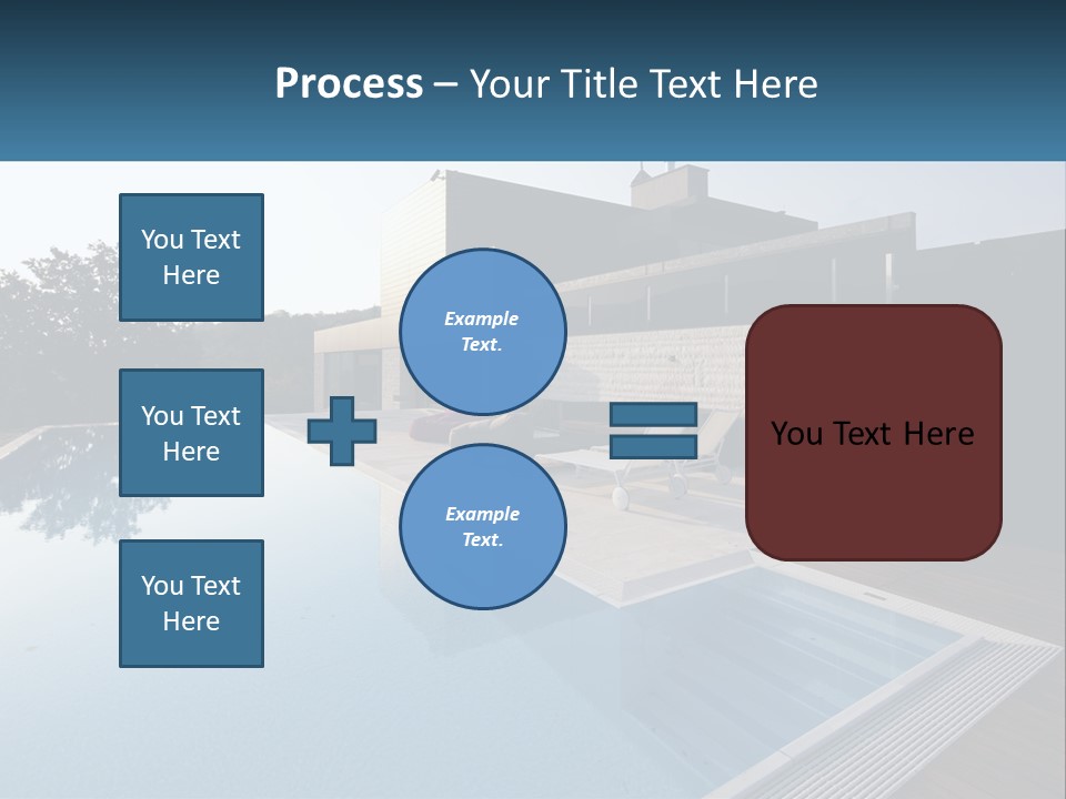 Perspective House Blue PowerPoint Template