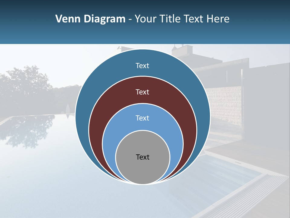 Perspective House Blue PowerPoint Template