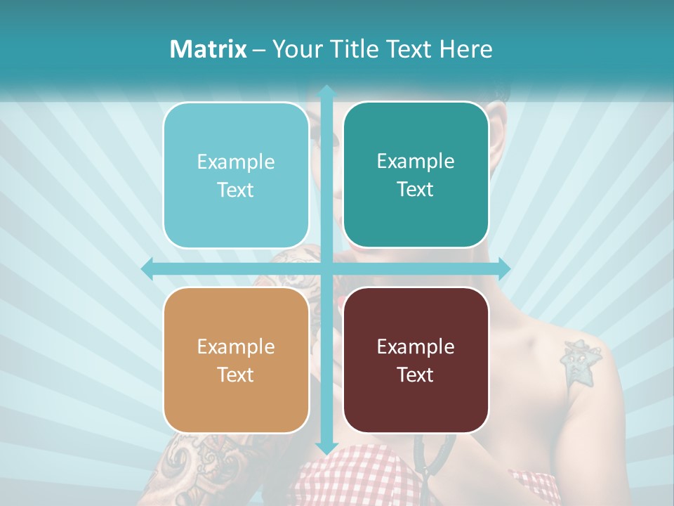 Person Orange Sexy PowerPoint Template