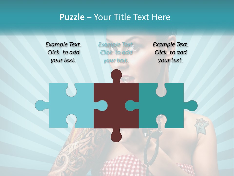 Person Orange Sexy PowerPoint Template