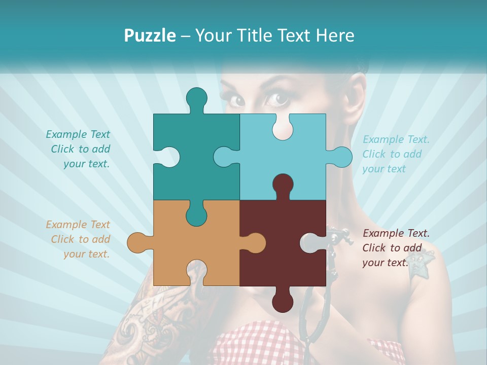 Person Orange Sexy PowerPoint Template