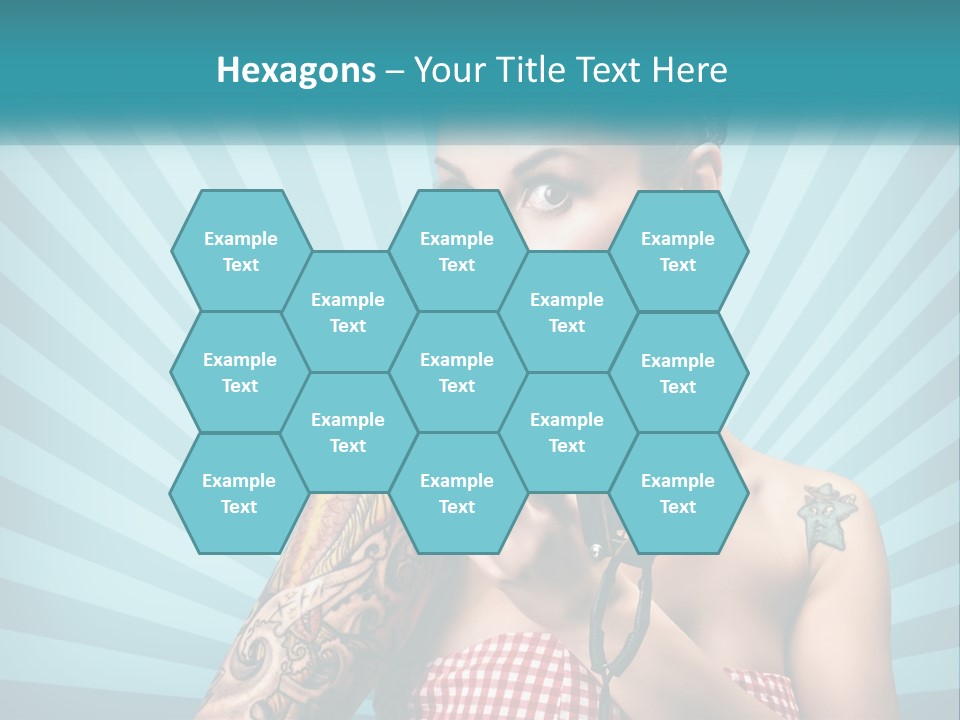 Person Orange Sexy PowerPoint Template