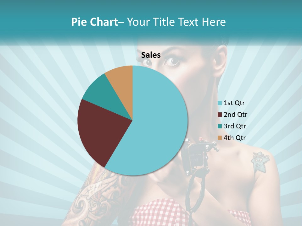 Person Orange Sexy PowerPoint Template