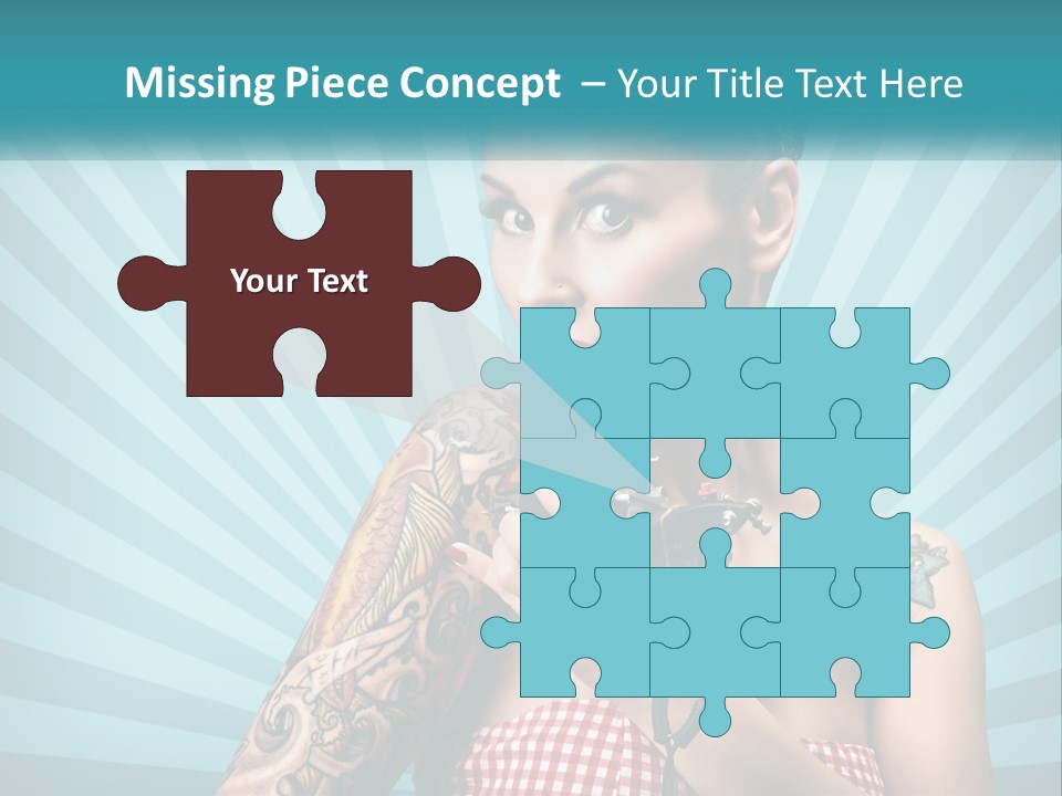 Person Orange Sexy PowerPoint Template