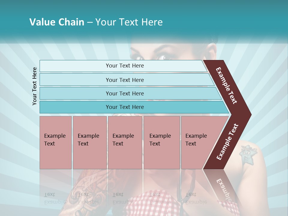 Person Orange Sexy PowerPoint Template