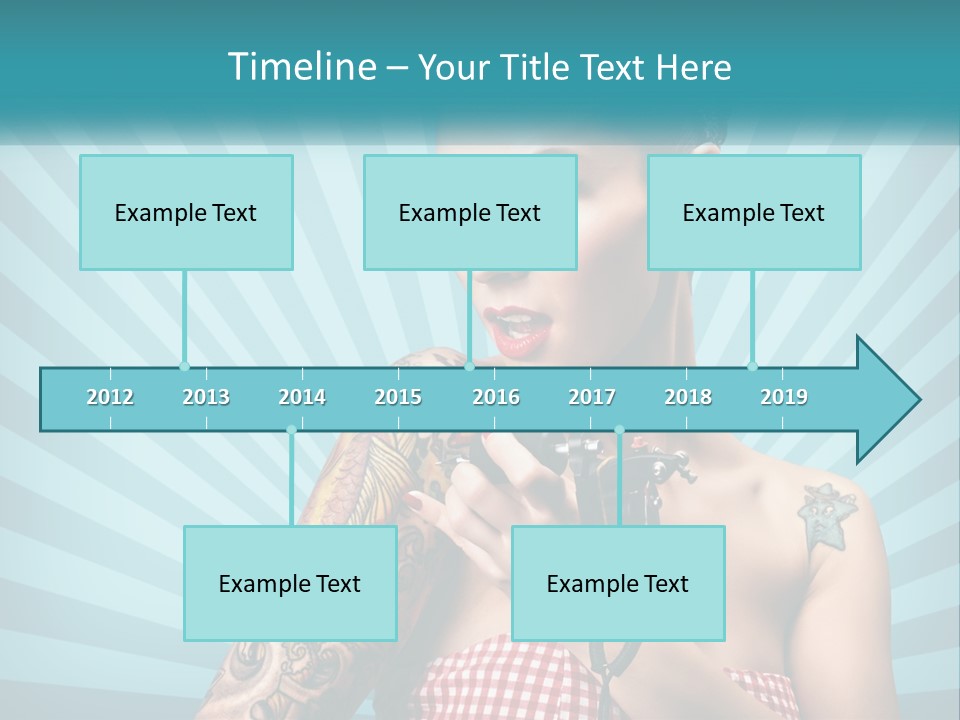 Person Orange Sexy PowerPoint Template