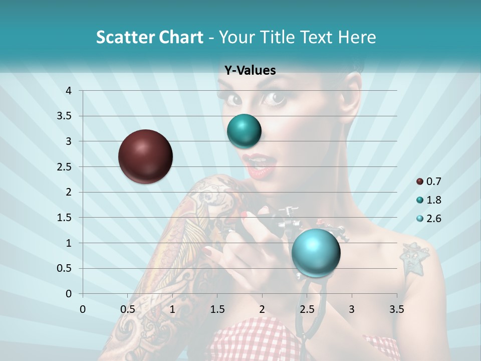 Person Orange Sexy PowerPoint Template