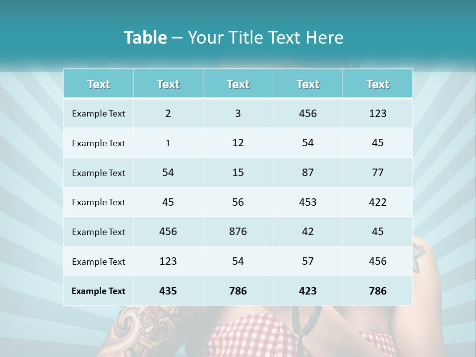 Person Orange Sexy PowerPoint Template