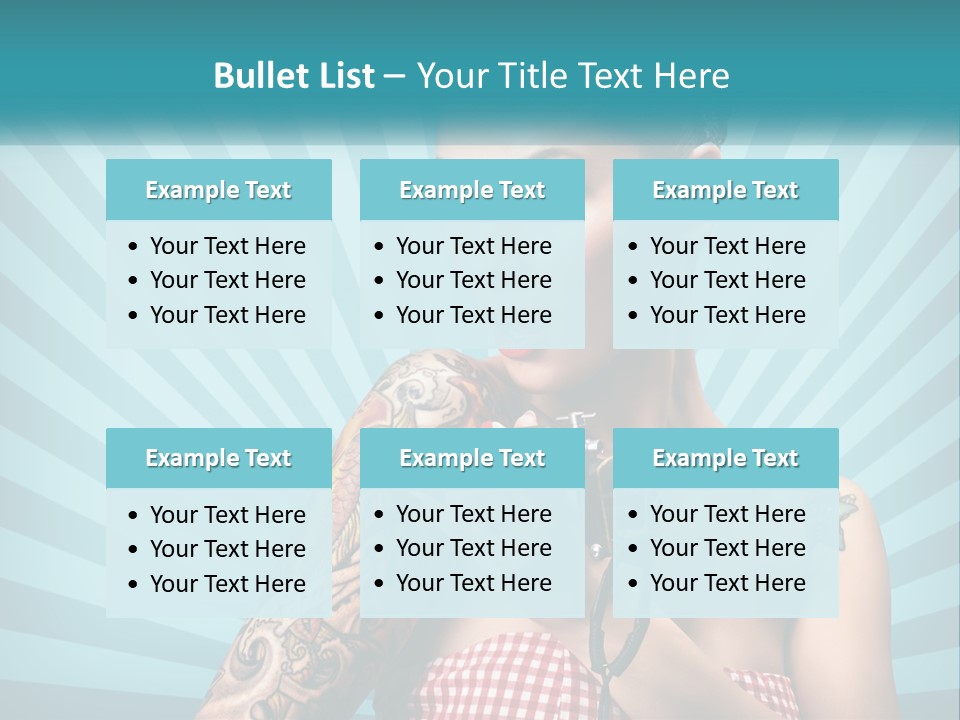 Person Orange Sexy PowerPoint Template