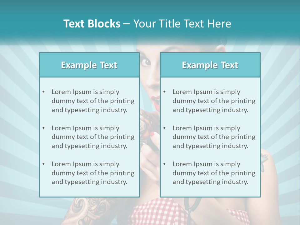 Person Orange Sexy PowerPoint Template