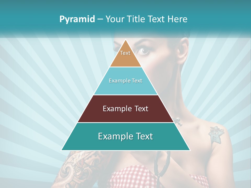 Person Orange Sexy PowerPoint Template