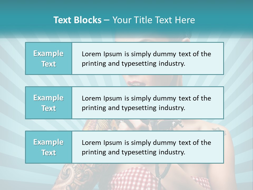 Person Orange Sexy PowerPoint Template