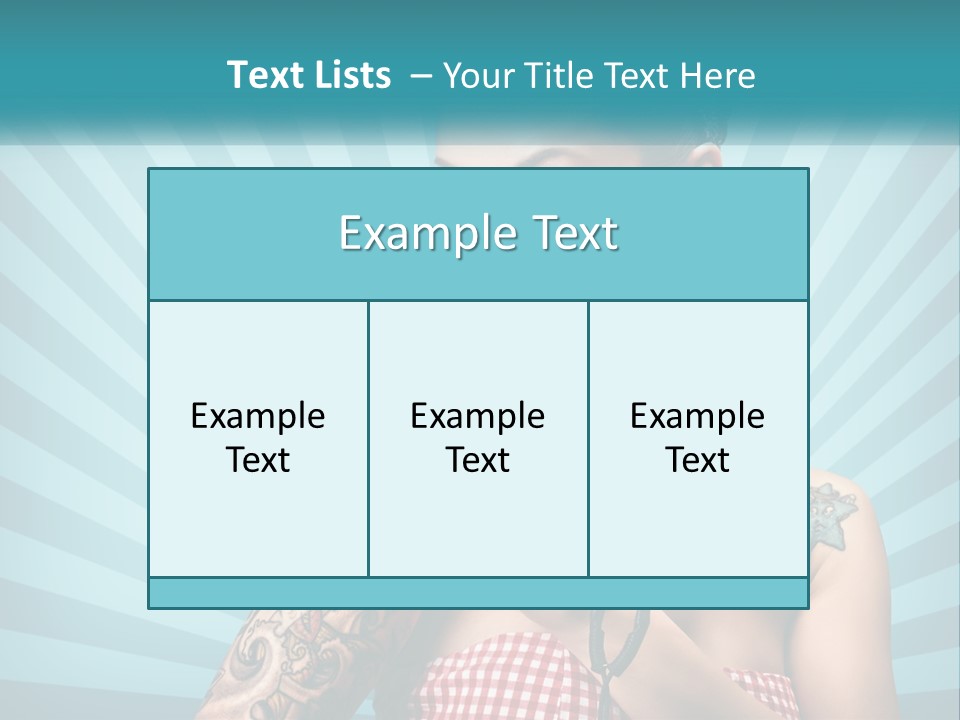 Person Orange Sexy PowerPoint Template