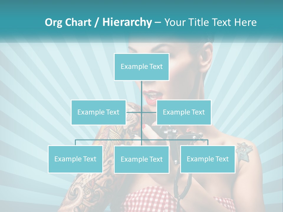 Person Orange Sexy PowerPoint Template