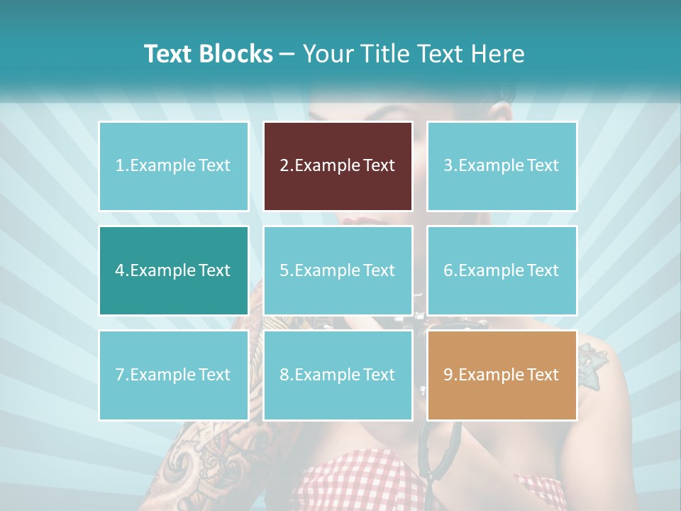 Person Orange Sexy PowerPoint Template