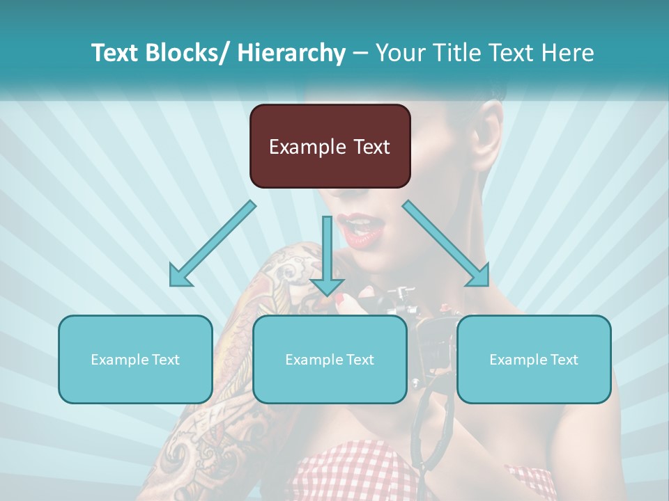 Person Orange Sexy PowerPoint Template