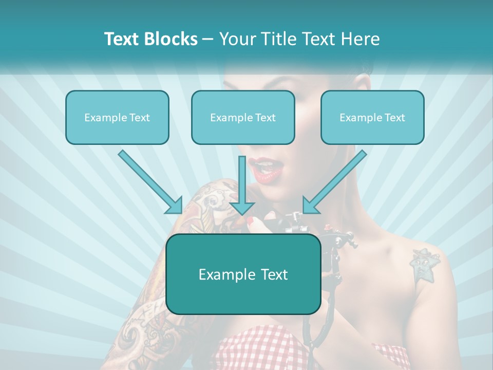 Person Orange Sexy PowerPoint Template