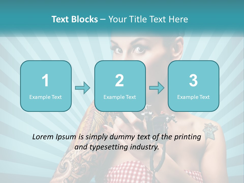 Person Orange Sexy PowerPoint Template