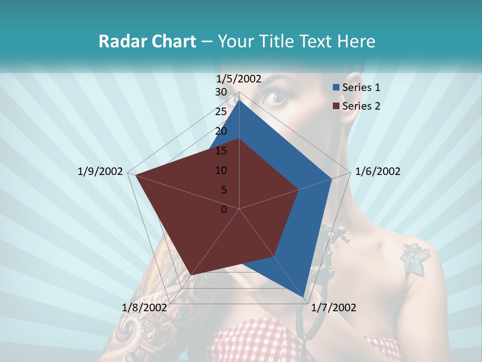 Person Orange Sexy PowerPoint Template