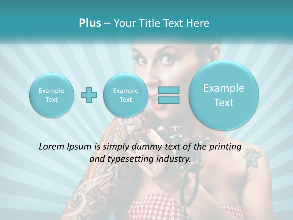 Person Orange Sexy PowerPoint Template