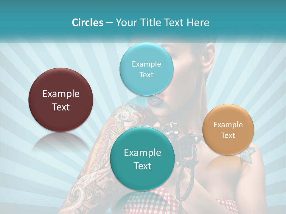 Person Orange Sexy PowerPoint Template