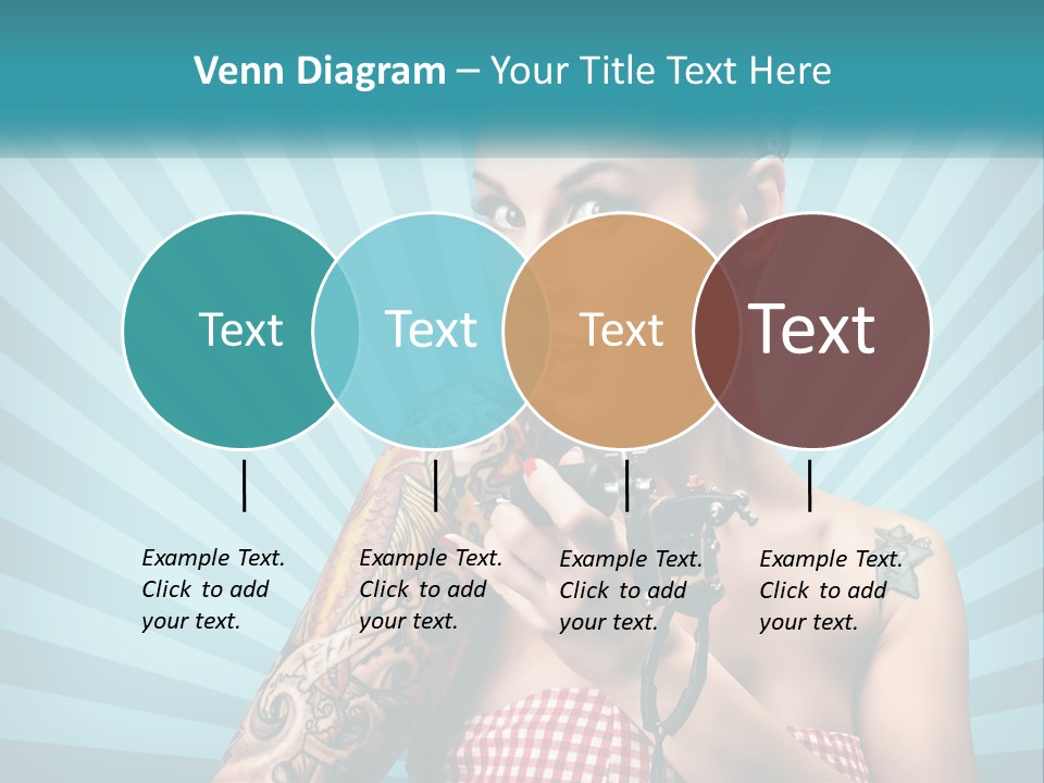 Person Orange Sexy PowerPoint Template