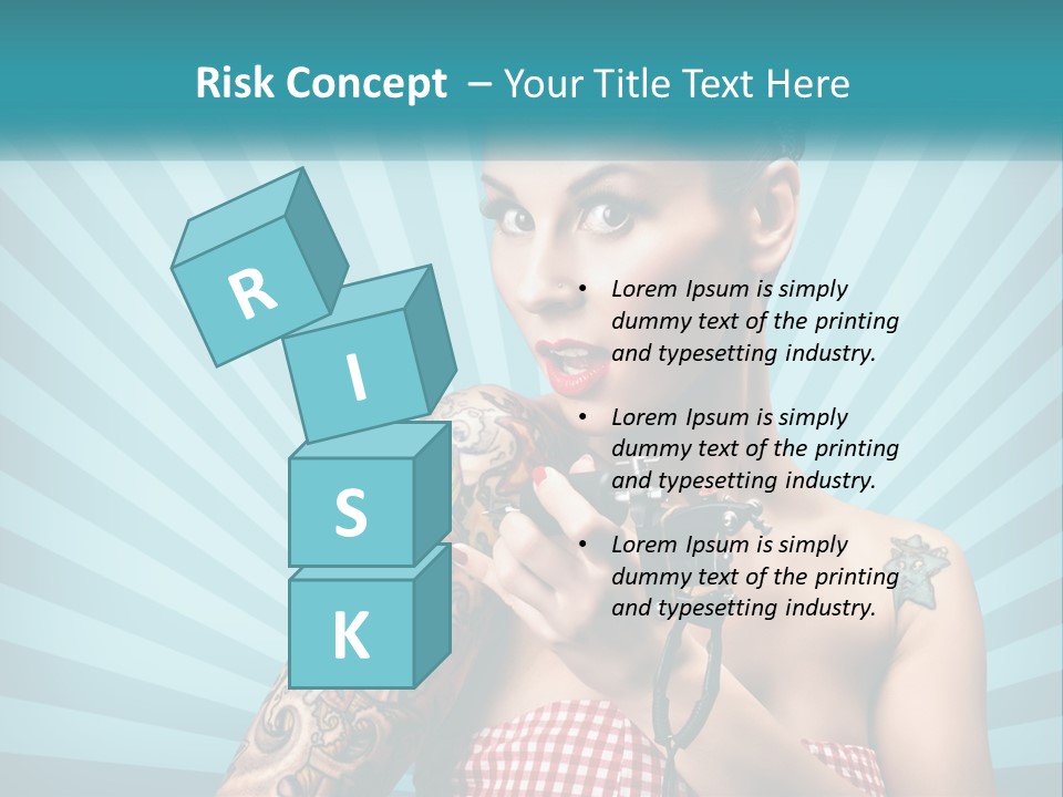 Person Orange Sexy PowerPoint Template