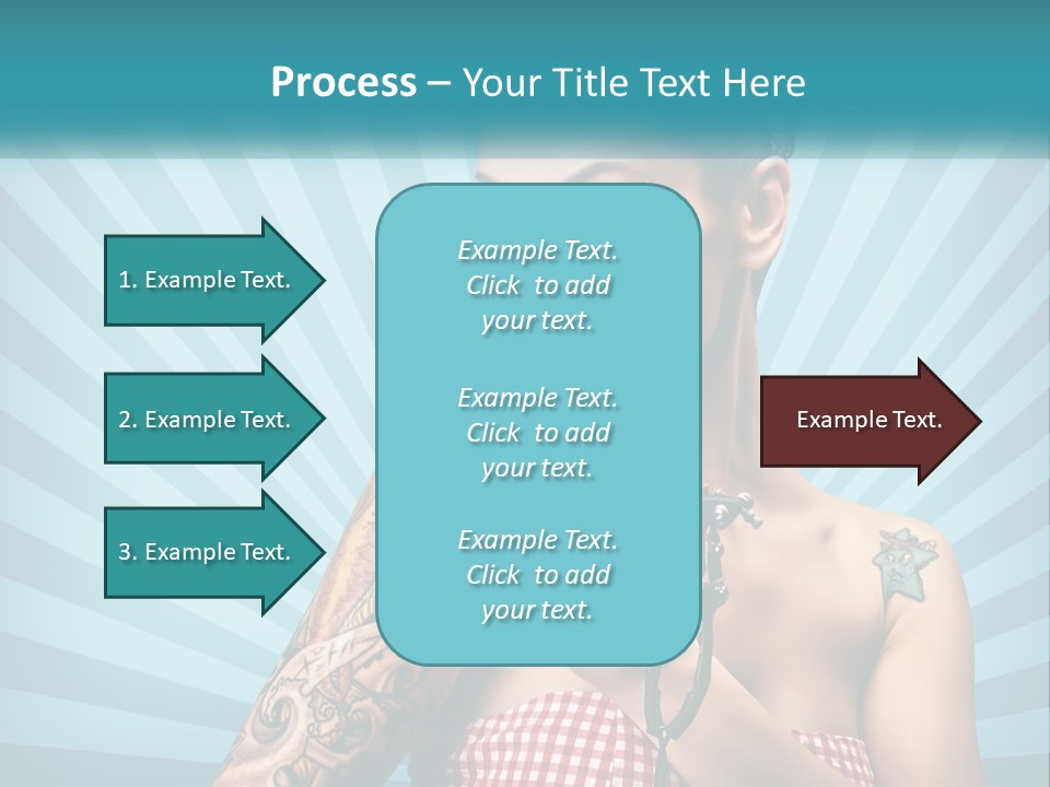 Person Orange Sexy PowerPoint Template