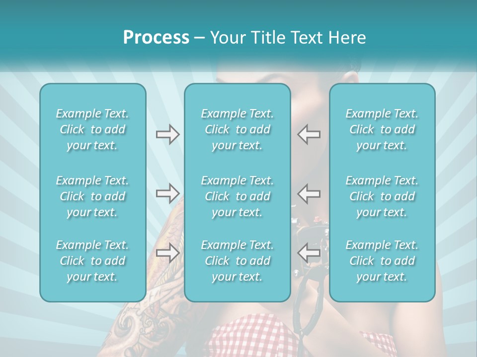 Person Orange Sexy PowerPoint Template