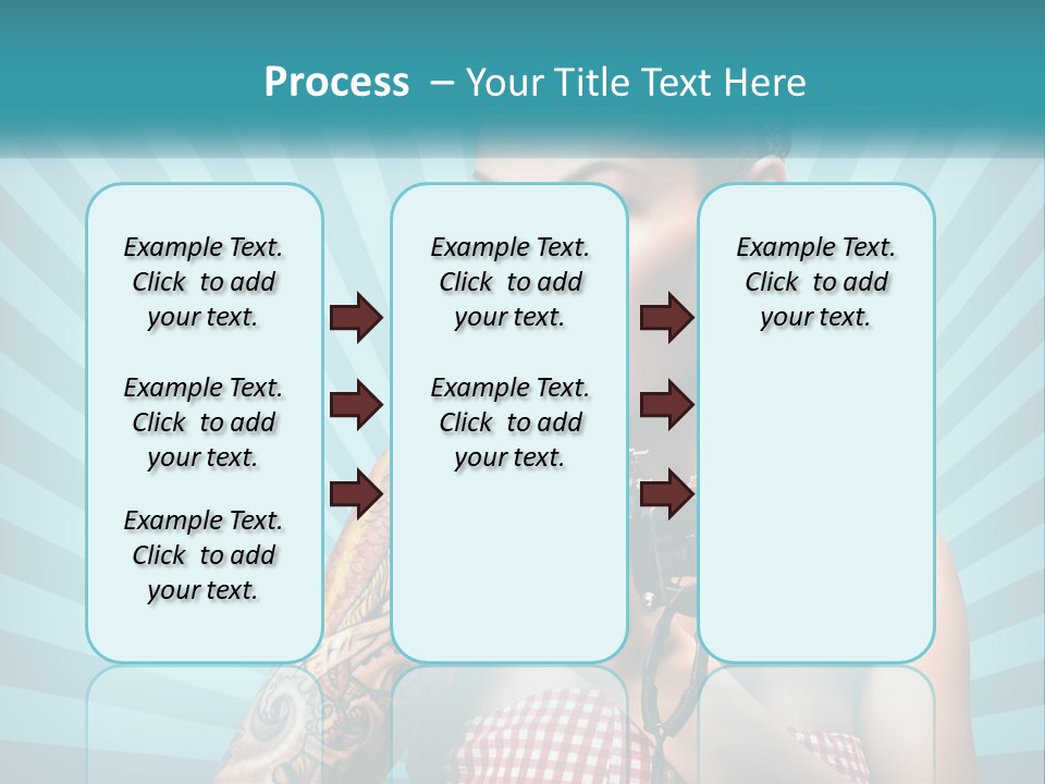 Person Orange Sexy PowerPoint Template