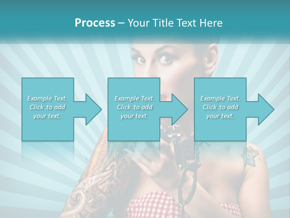 Person Orange Sexy PowerPoint Template