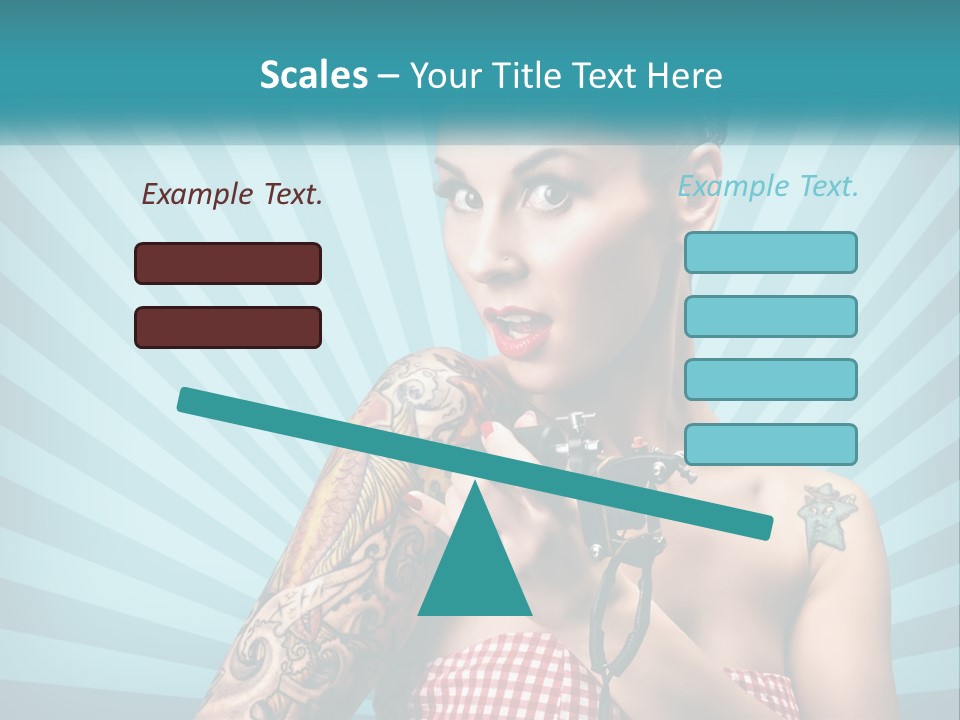 Person Orange Sexy PowerPoint Template