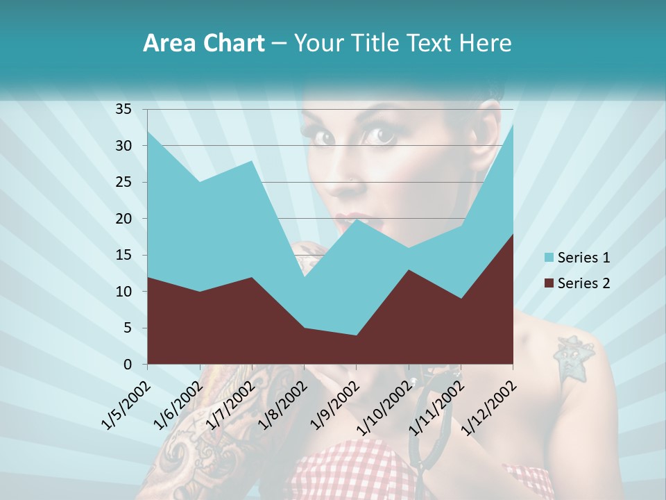 Person Orange Sexy PowerPoint Template