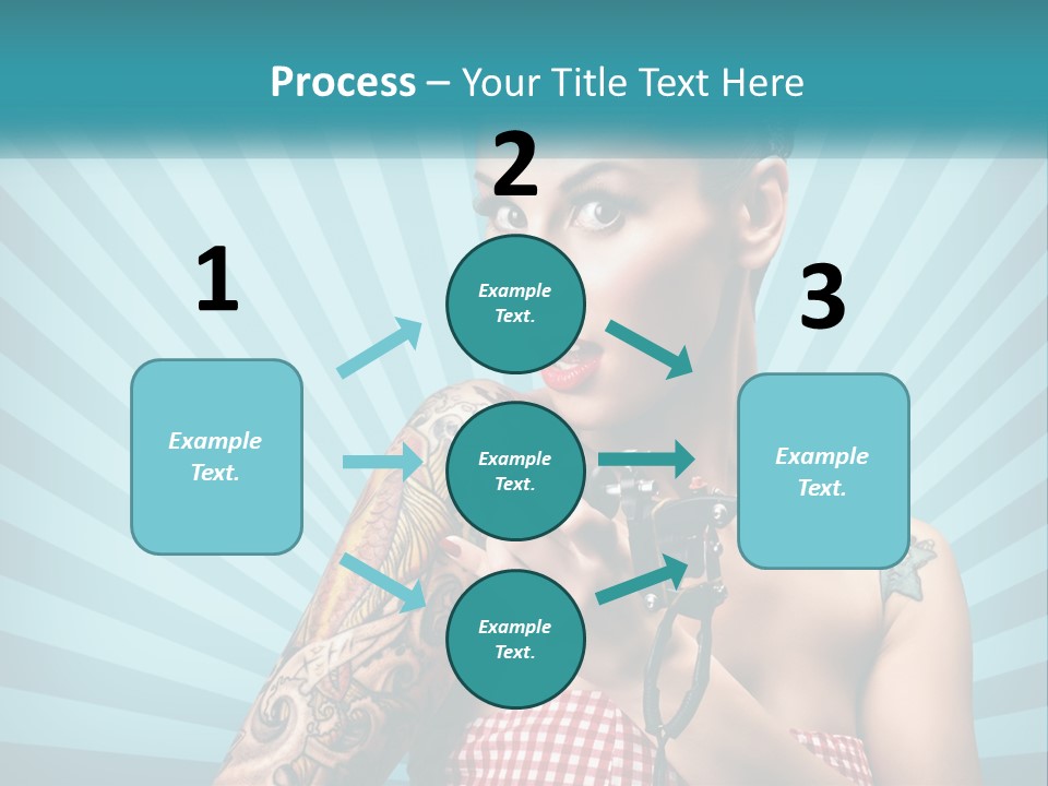 Person Orange Sexy PowerPoint Template