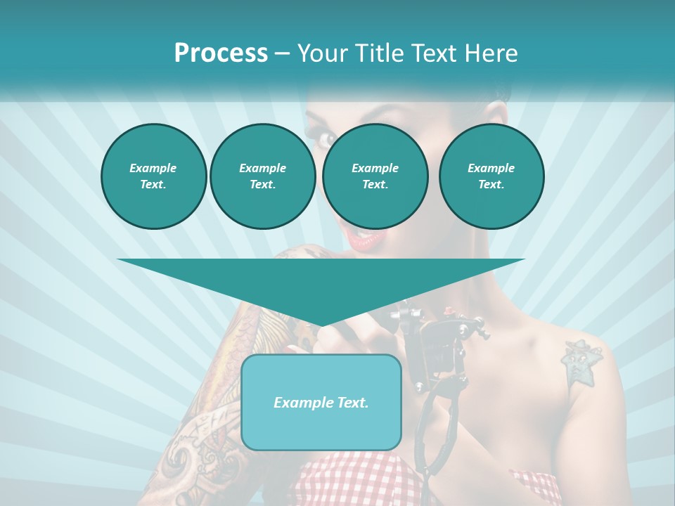 Person Orange Sexy PowerPoint Template