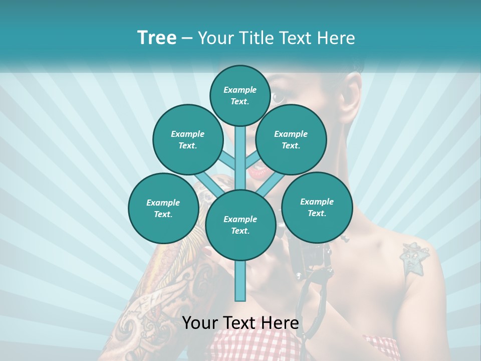 Person Orange Sexy PowerPoint Template