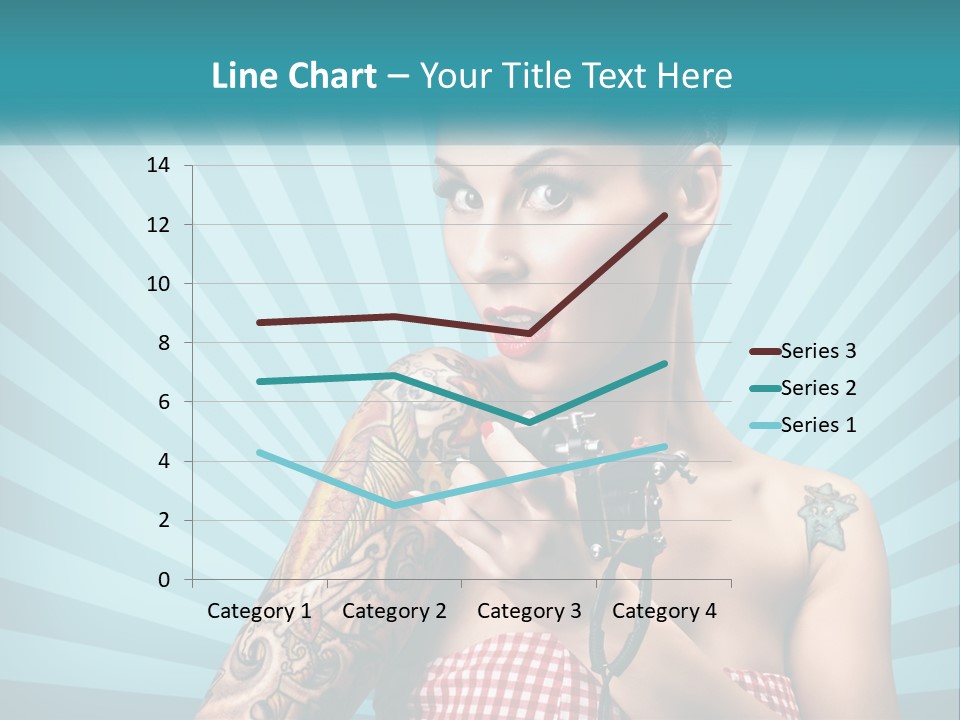 Person Orange Sexy PowerPoint Template