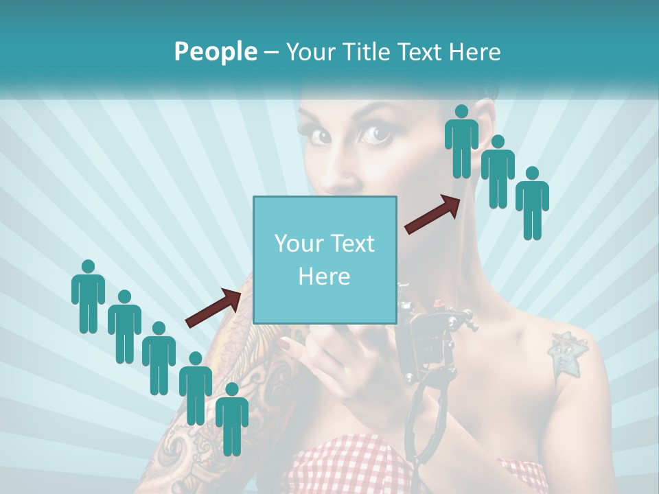 Person Orange Sexy PowerPoint Template