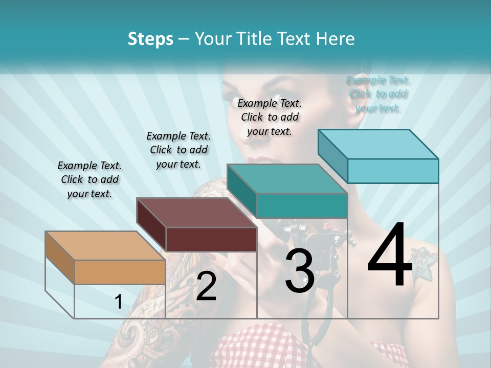 Person Orange Sexy PowerPoint Template