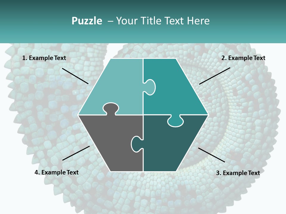 Square Cutout Tail PowerPoint Template