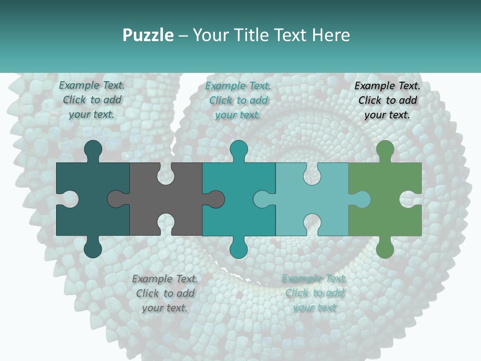 Square Cutout Tail PowerPoint Template