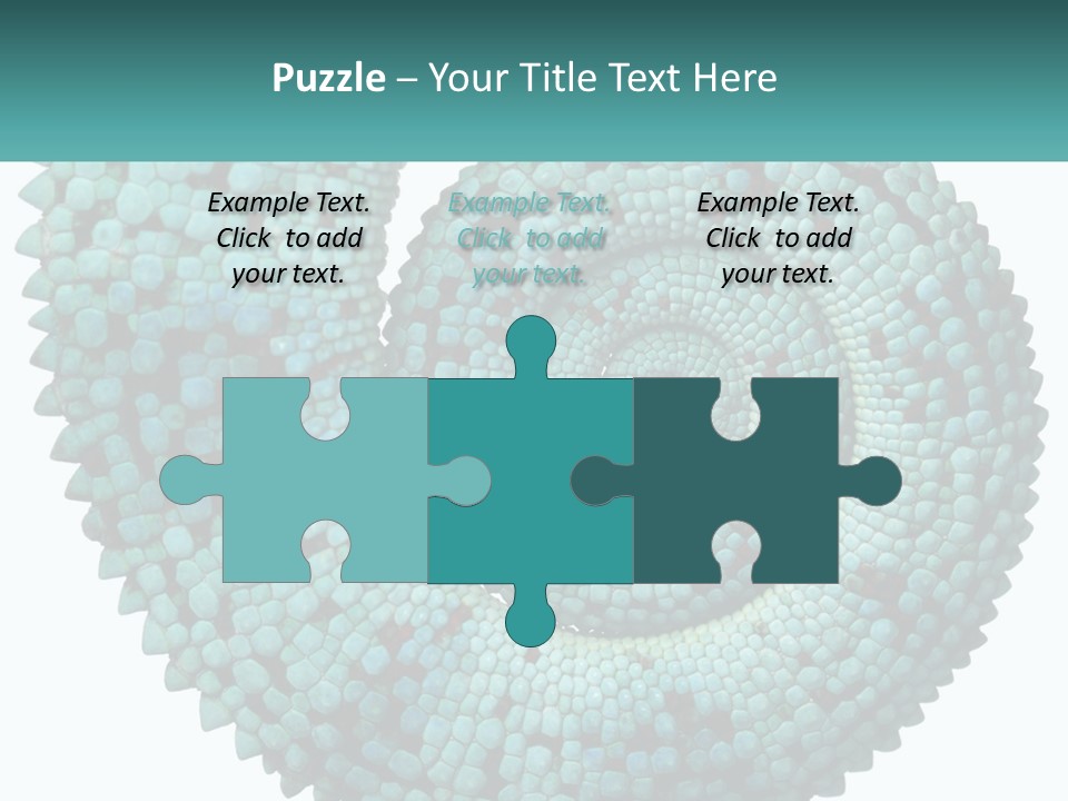 Square Cutout Tail PowerPoint Template