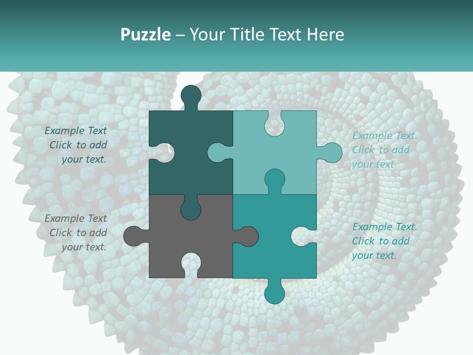 Square Cutout Tail PowerPoint Template