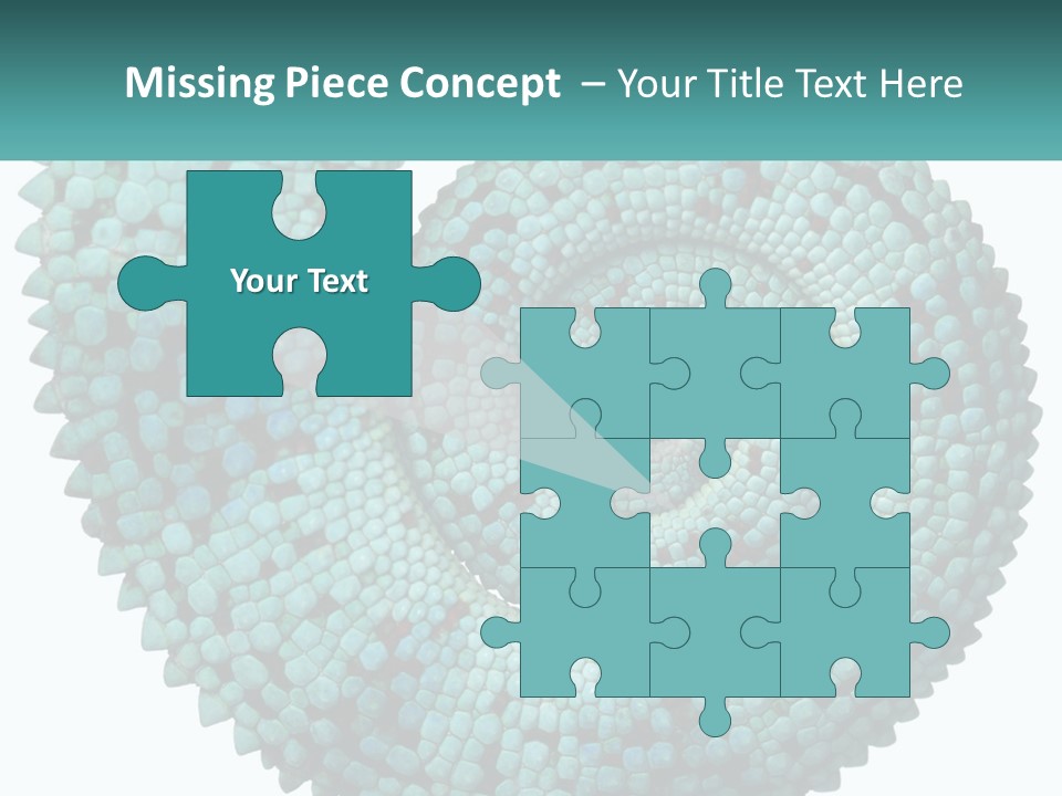 Square Cutout Tail PowerPoint Template